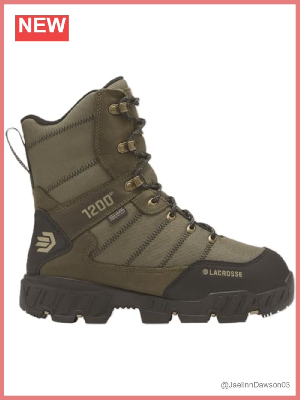 Women's Waterproof Insulated Hunting Boots Fleece Lined Deep Lug Traction 90
